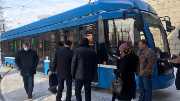 В Челябинске прошла презентация трамвая УКВЗ 71-628