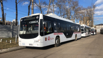 На новый магистральный маршрут Красноярска вышли новые троллейбусы
